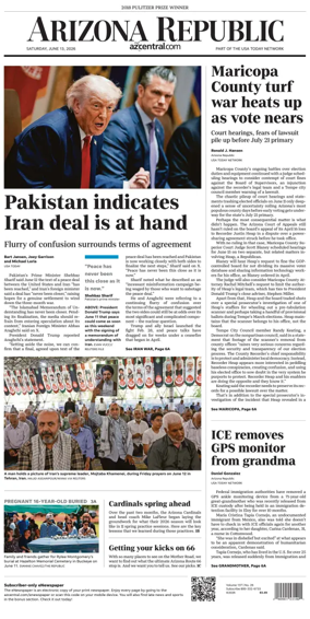 Cover of The Arizona Republic