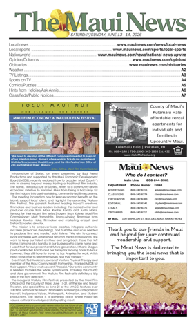 Cover of The Maui News - Weekender