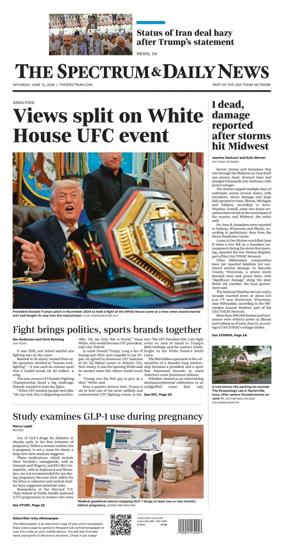 Cover of The Spectrum & Daily News