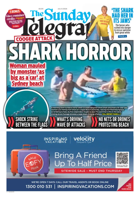 Cover of The Daily Telegraph (Sydney)