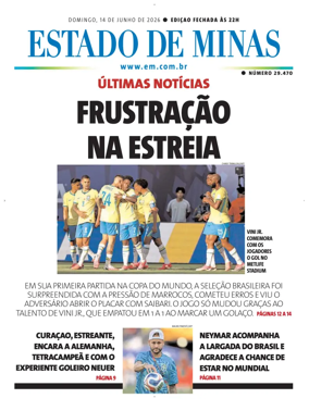 Cover of Estado de Minas (Brazil)