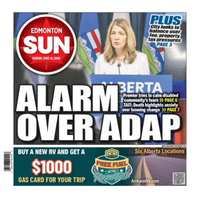Cover of Edmonton Sun