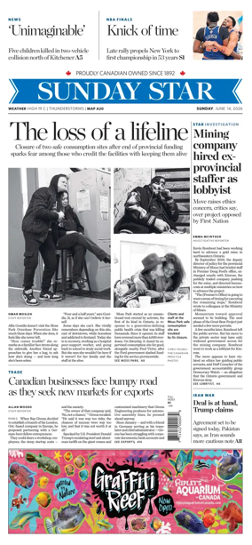 Cover of Toronto Star