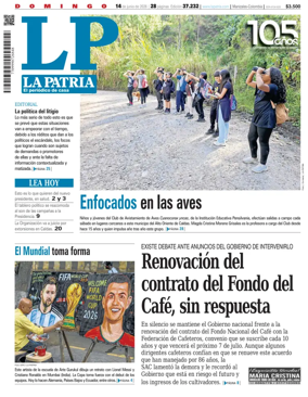 Cover of La Patria (Colombia)