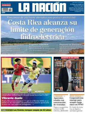 Cover of La Nacion (Costa Rica)