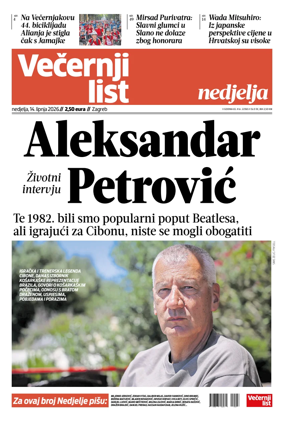 Cover of Vecernji list - Zagreb