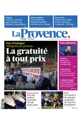 Cover of La Provence Aubagne-La Ciotat