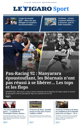 Cover of Le Figaro Sport