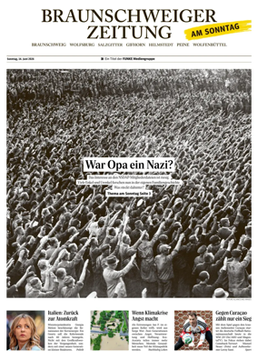 Cover of Braunschweiger Zeitung am Sonntag
