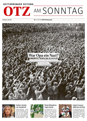 Cover of Ostthuringer Zeitung (OTZ am Sonntag)