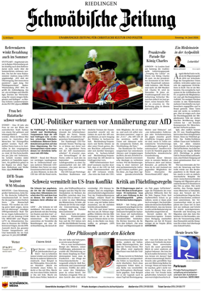 Cover of Schwabische Zeitung (Riedlingen)