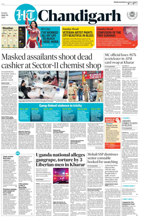 Cover of Hindustan Times (Chandigarh) - Live