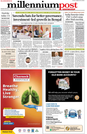 Cover of Millennium Post (Kolkata)