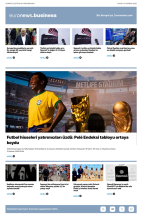 Cover of Euronews Business (Turkish) Compiled Editions
