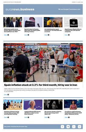 Cover of Euronews Business