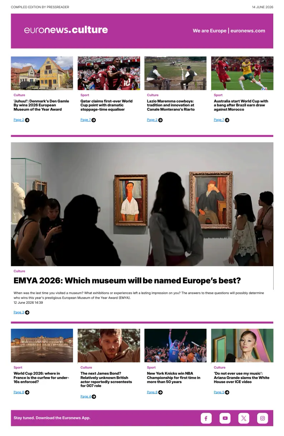Cover of Euronews Culture and Sport Compiled Edition