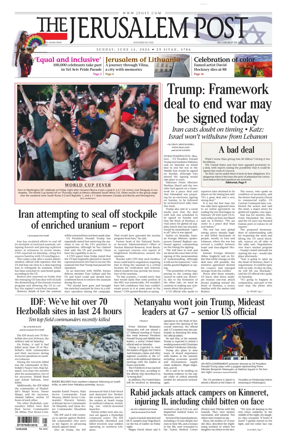 Cover of The Jerusalem Post