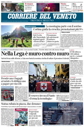 Cover of Corriere del Veneto (Treviso e Belluno)