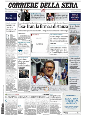 Cover of Corriere della Sera