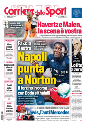 Cover of Corriere dello Sport (Campania)