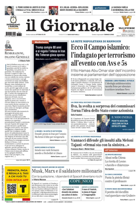 Cover of Il Giornale (Italy)