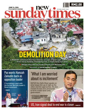 Cover of New Straits Times