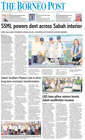 Cover of The Borneo Post (Sabah)