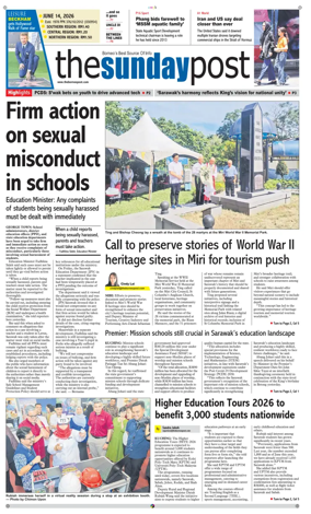 Cover of The Borneo Post (Sarawak)