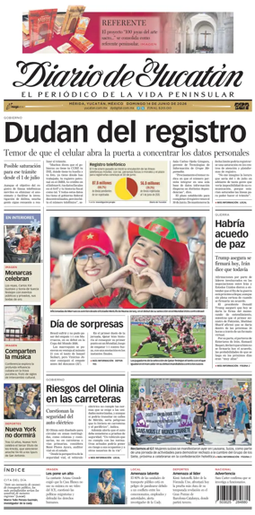 Cover of Diario de Yucatan
