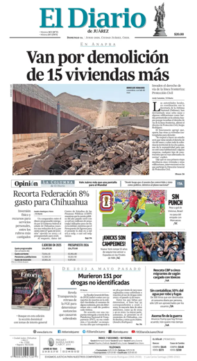 Cover of El Diario de Juarez