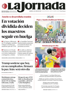 Cover of La Jornada