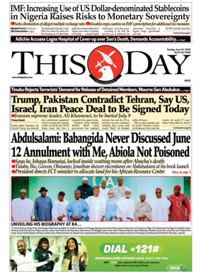 Cover of THISDAY