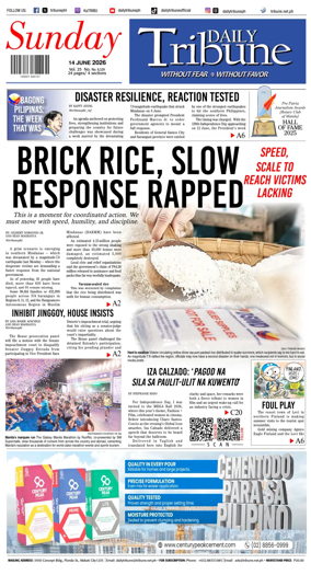 Cover of Daily Tribune (Philippines)