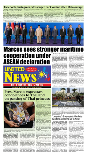 Cover of United News - English Edition