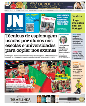 Cover of Jornal de Noticias