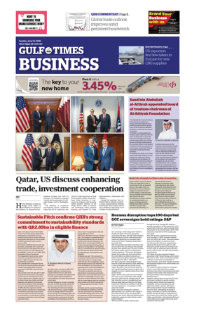 Cover of Gulf Times Business