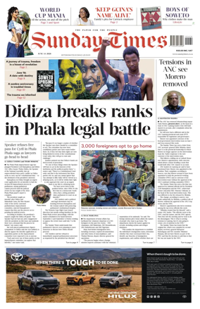 Cover of Sunday Times