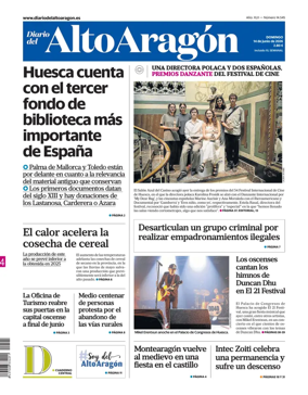 Cover of Diario del Alto Aragon