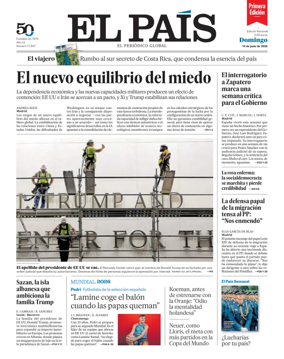 Cover of EL PAIS primera edicion