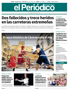 Cover of El Periodico Extremadura