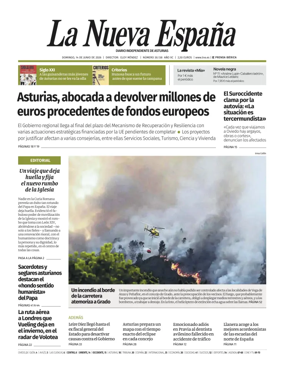 Cover of La Nueva Espana (Occidente)