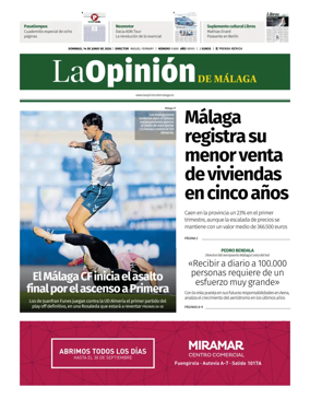 Cover of La Opinion de Malaga