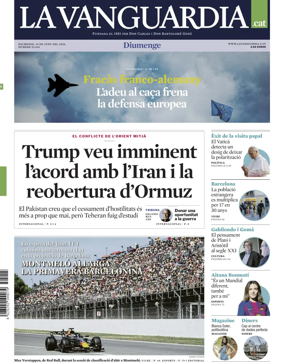 Cover of La Vanguardia (Catalonia - 1st edition)