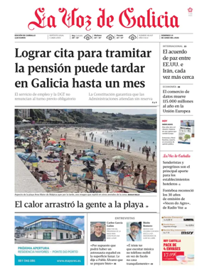 Cover of La Voz de Galicia (Carballo)