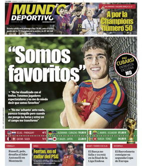 Cover of Mundo Deportivo (At. Madrid)
