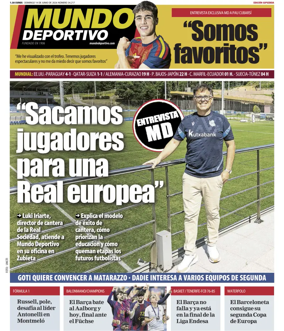 Cover of Mundo Deportivo (Gipuzkoa)