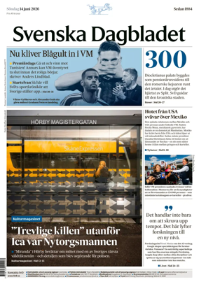 Cover of Svenska Dagbladet