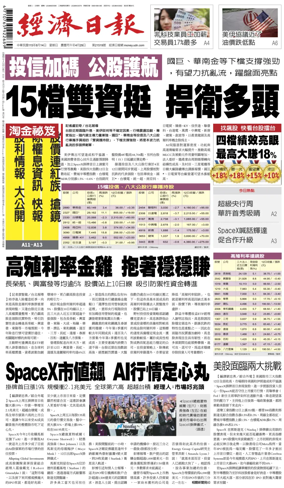 Cover of Economic Daily News (Taiwan)