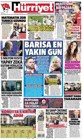 Cover of Hurriyet