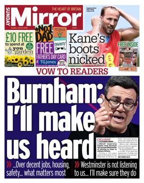 Cover of Sunday Mirror